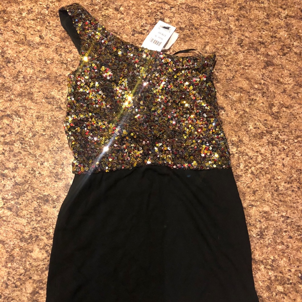 Black with sequin dress, women’s small